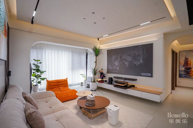 103㎡奶油風(fēng)，繁華鬧市中一處明亮溫馨的居所